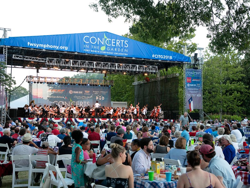Concerts In The Garden Fort Worth Symphony Orchestra